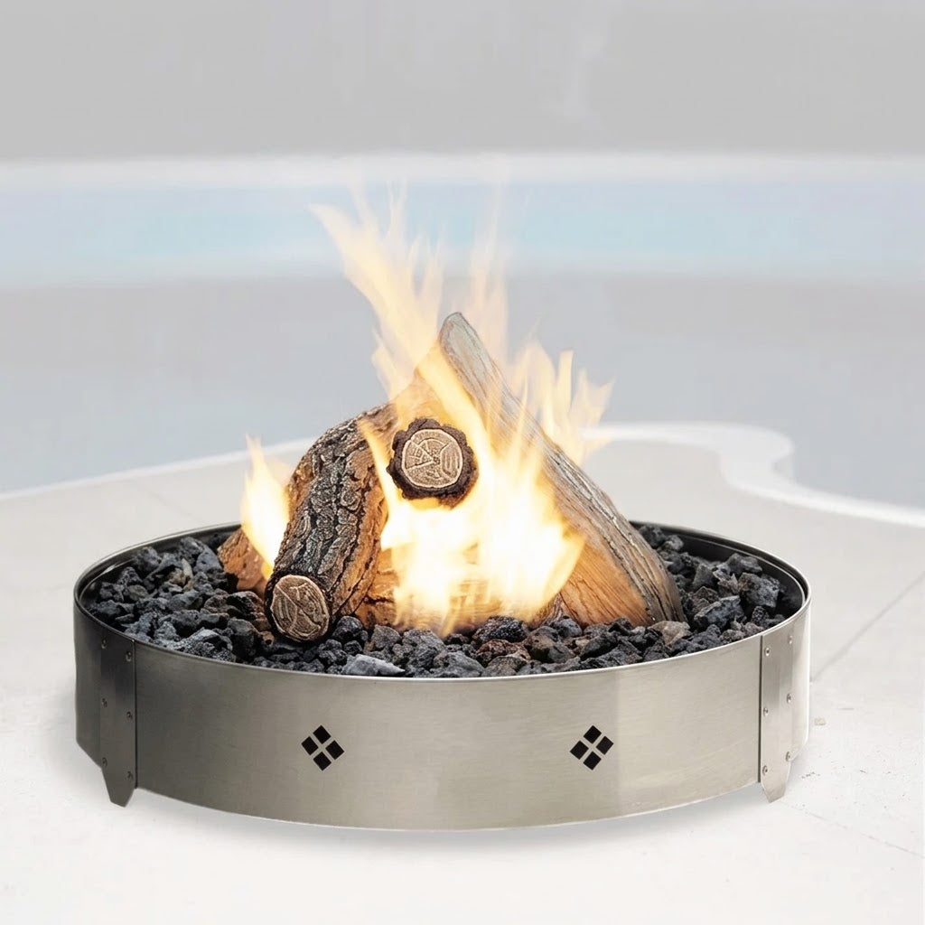 Kingsman FP20SSRT Decorative Stainless Steel Ring for FP2085 Round Fire Pit