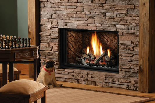 Kingsman HBZDV4224 42" Zero Clearance Dual burner Direct Vent Gas Fireplace