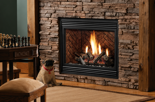 Kingsman HBZDV4224 42" Zero Clearance Dual burner Direct Vent Gas Fireplace