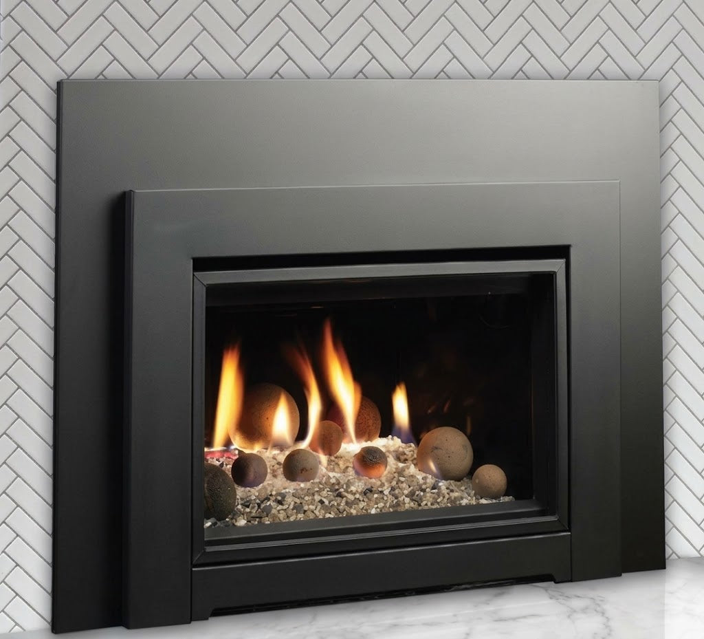 Kingsman I24CV1BL 30" Black Clean View Kit With Safety Screen for IDV24 Fireplace Insert