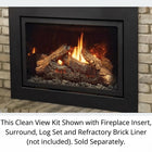 Kingsman I26CV1BL 1.75" Depth Black Clean View Slim Front for IDV26 Fireplace Insert