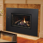 Kingsman I26CVPF2BL 45" x 33" Black Clean View Wide Picture Frame Front for IDV26 Fireplace Insert