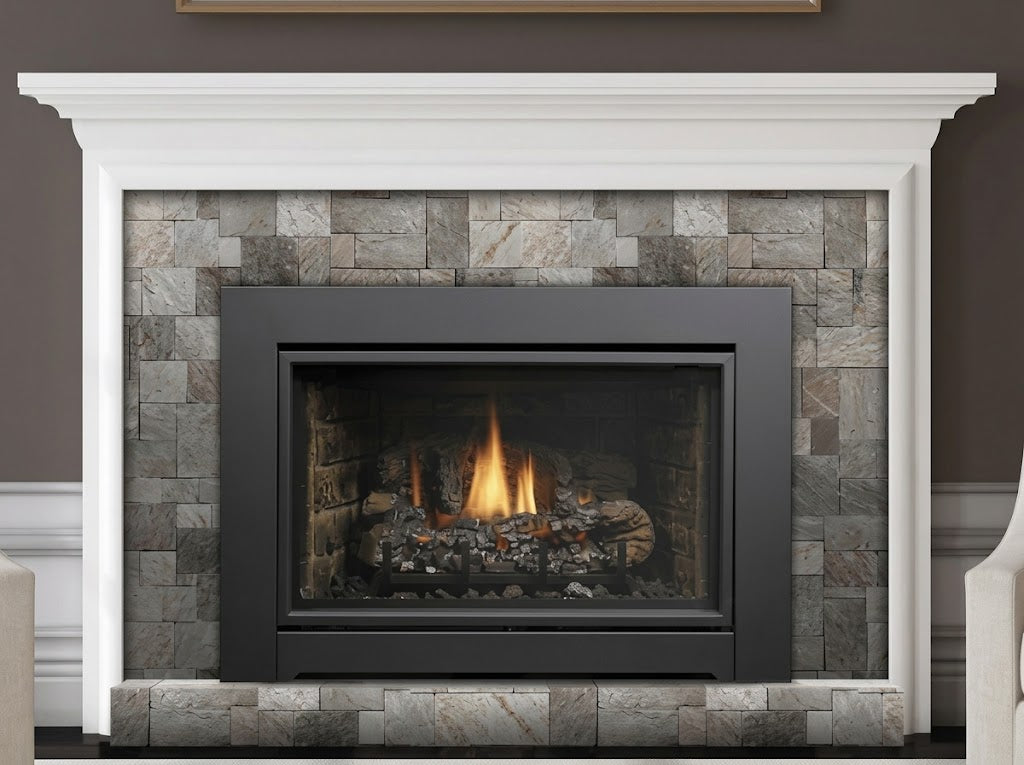 Kingsman I34CV1BL 35" Black Clean View Kit With Safety Screen for IDV34 Fireplace Insert