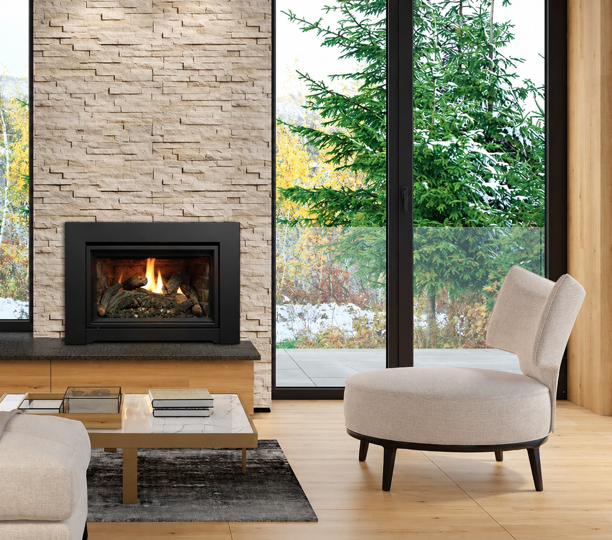 Kingsman IDV24 24" Direct Vent Gas Fireplace Insert