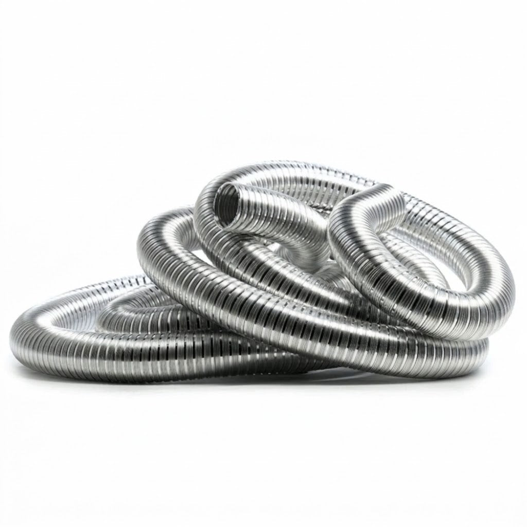 Kingsman IDVFK25 Flex Pipe Kit (2 x 3" Dia x 25 ft Gas Flex Liner)
