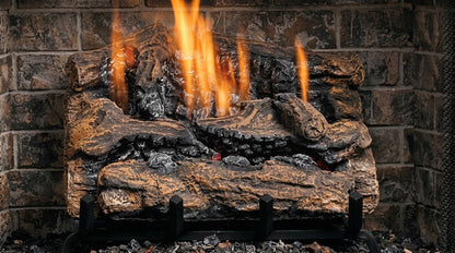 Kingsman LOGF18 18" Fiber Split Oak Vented/Vent Free Log Set