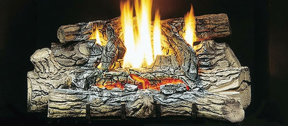 Kingsman LOGF30 30" Fiber Split Oak Vented/Vent Free Log Set