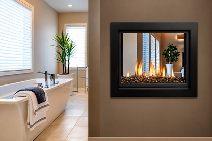 Kingsman MCVST42 43" Zero Clearance Direct Vent See Through Gas Fireplace