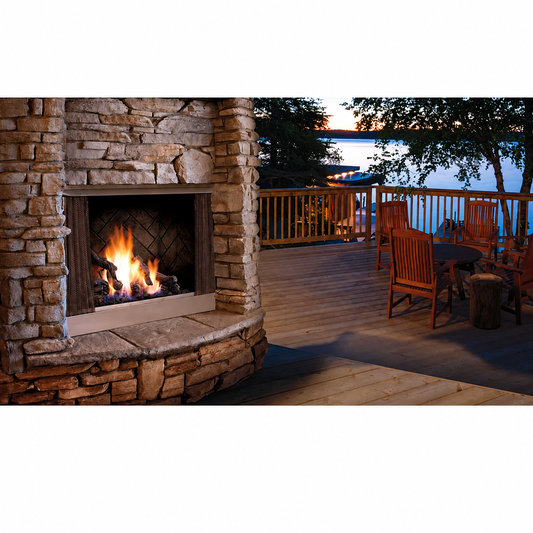 Kingsman OFP42 42" Zero Clearance Outdoor Gas Fireplace