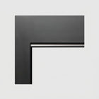 Kingsman ZCV36SWFBL Black Flat Wall Surround for ZVC3622 Fireplace