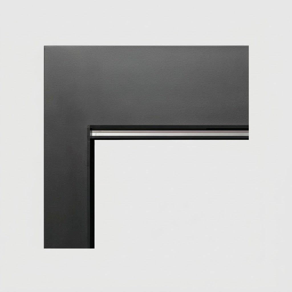 Kingsman ZCV36SWFBL Black Flat Wall Surround for ZVC3622 Fireplace