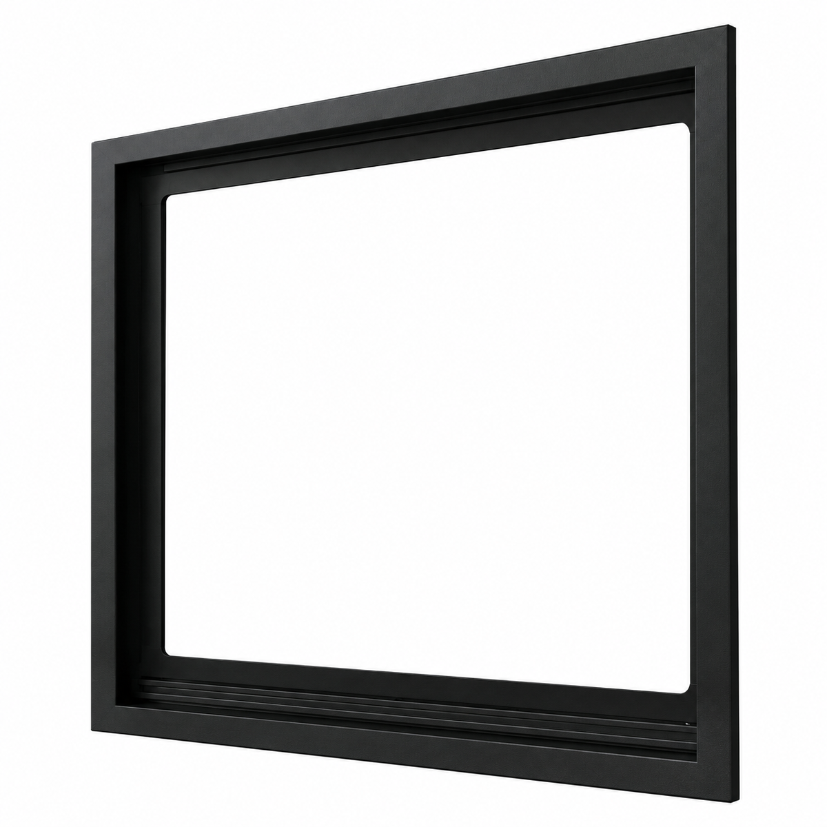 Kingsman ZCV42S2PFBL 40" x 35" Picture Frame Surround for Direct Vent/Vent Free Fireplace