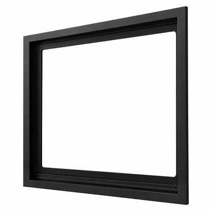 Kingsman ZCV42S2PFBL 40" x 35" Picture Frame Surround for Direct Vent/Vent Free Fireplace