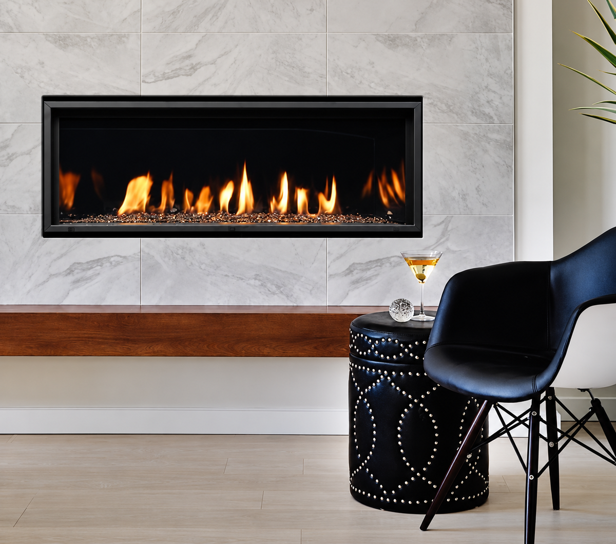 Kingsman ZCVRB47 47" Zero Clearance Direct Vent Linear Gas Fireplace