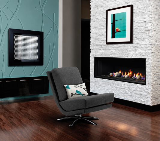 Kingsman ZCVRB60 60" Zero Clearance Direct Vent Linear Gas Fireplace