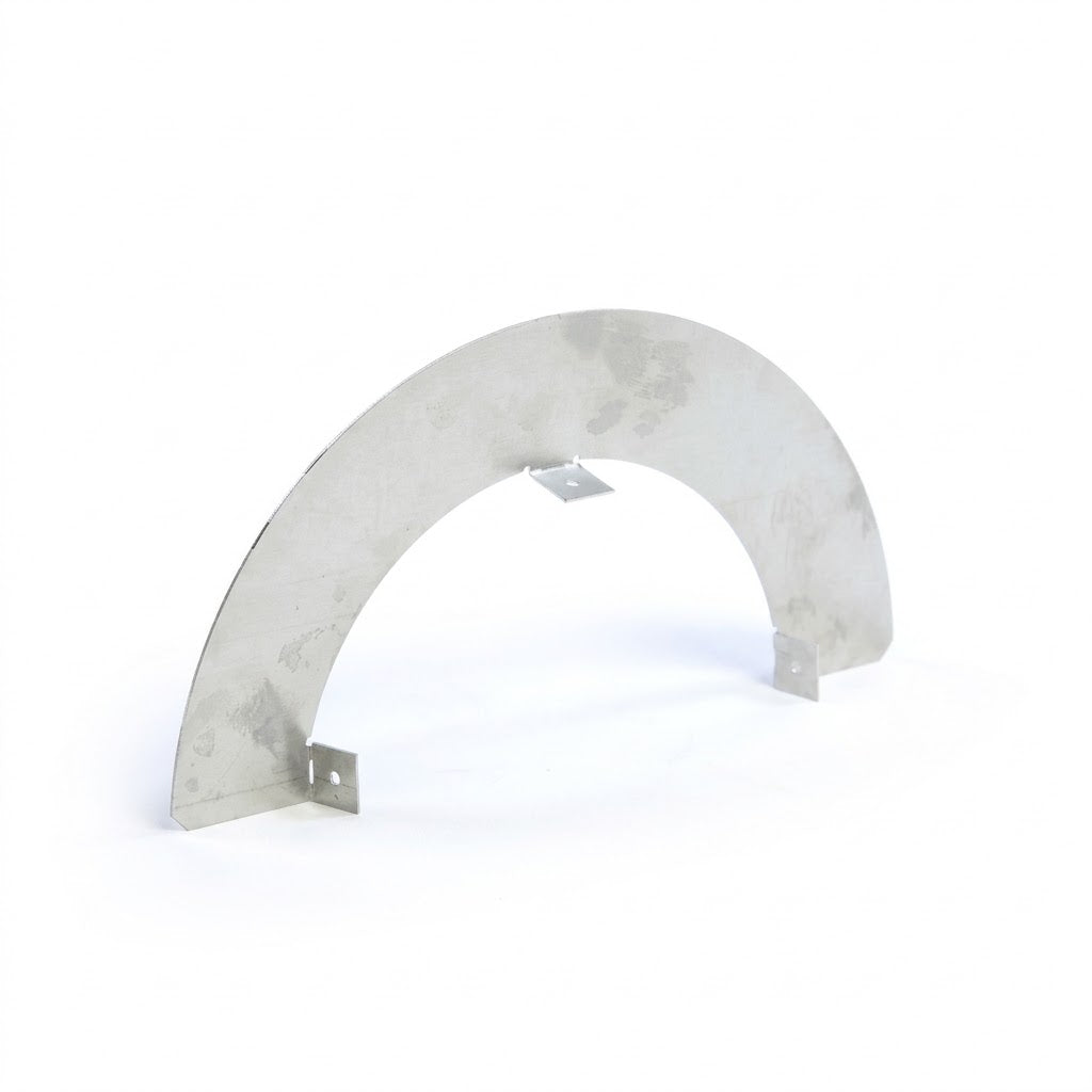 Kingsman ZDVSS Heat Deflector Siding Shield for Horizontal Round Termination