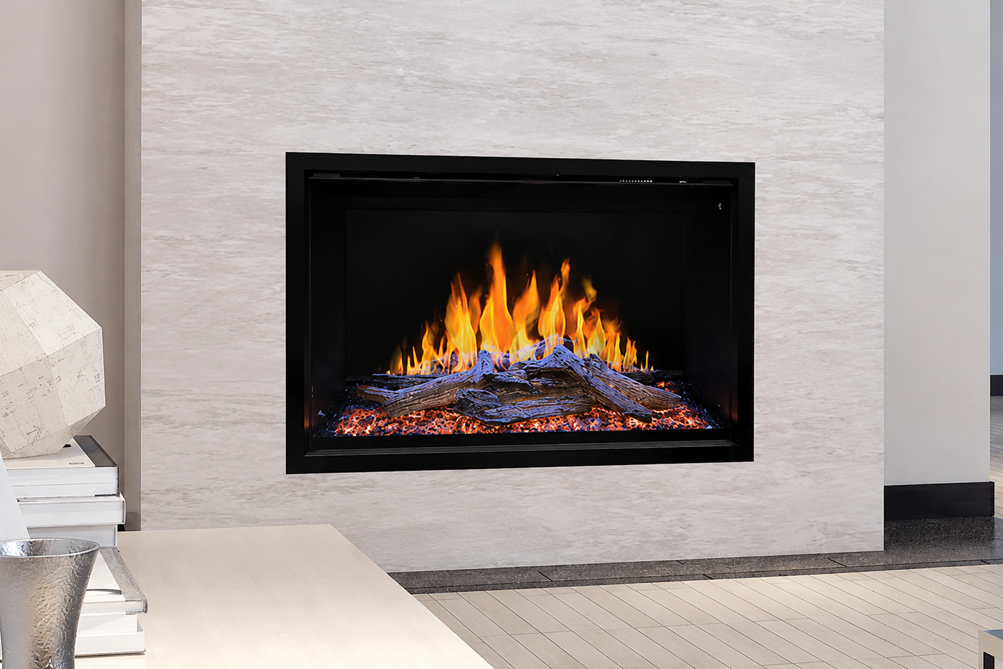 Modern Flames Orion Traditional OR36-TRAD 36" Built-In Electric Fireplace Insert with TruWood Log Set