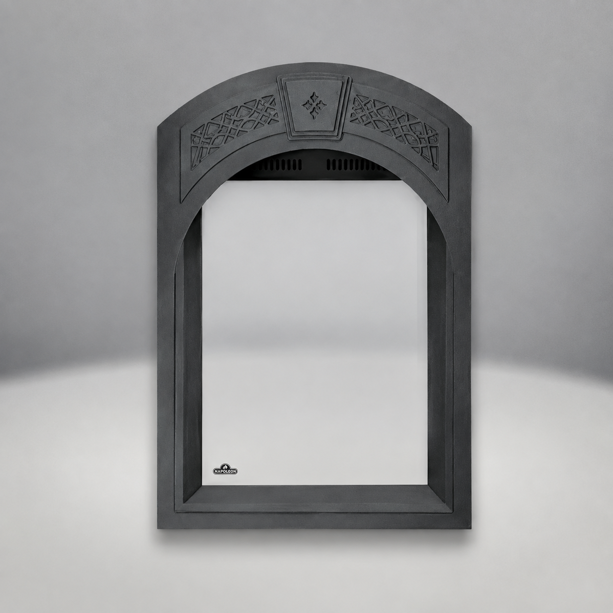Napoleon AFK82-1SB Painted Black Arched Facing Kit with Heritage Pattern with Safety Barrier