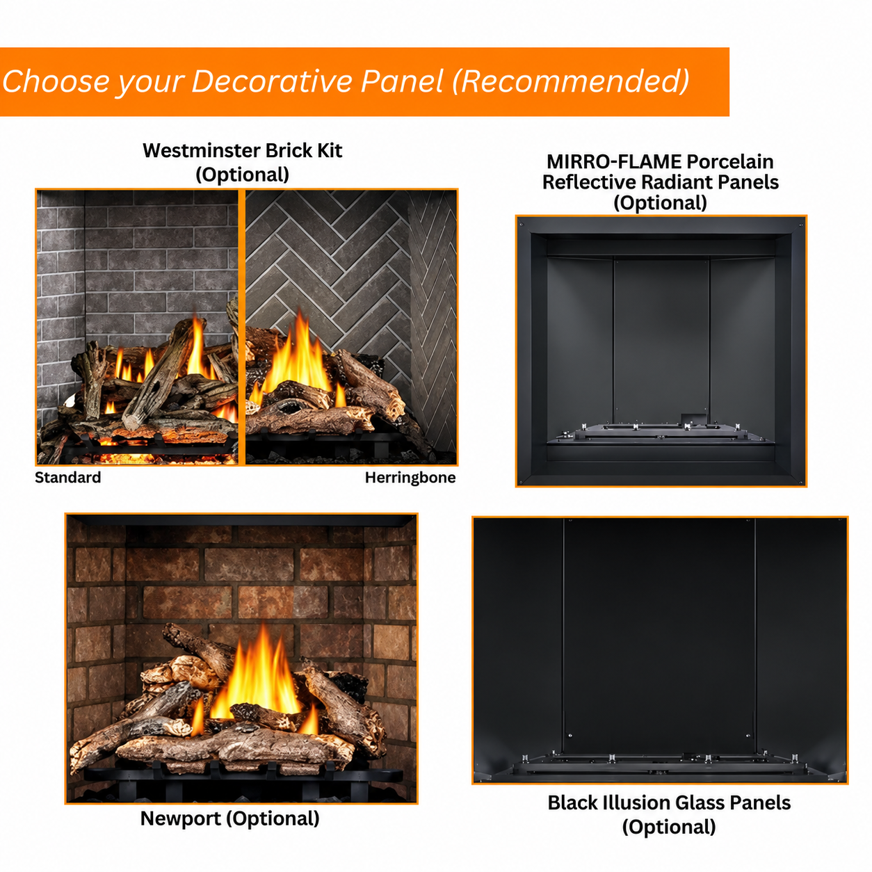 Napoleon Altitude 36" Direct Vent Gas Fireplace A36 with Electronic Ignition 