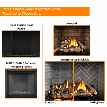 Napoleon Altitude X 36" Direct Vent Gas Fireplace A36X with Electronic Ignition