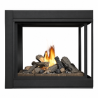 Napoleon Ascent Multi-View 43" Direct Vent Peninsula Gas Fireplace with Electronic Ignition