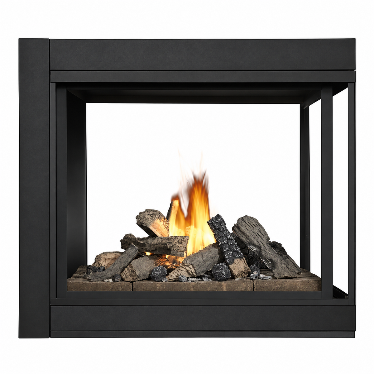 Napoleon Ascent Multi-View 43" Direct Vent Peninsula Gas Fireplace with Electronic Ignition 