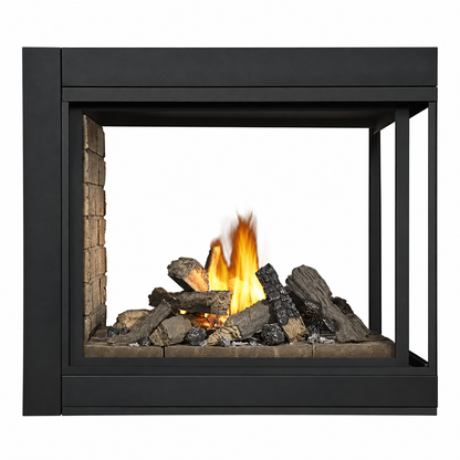 Napoleon Ascent Multi-View 43" Direct Vent Peninsula Gas Fireplace with Electronic Ignition 