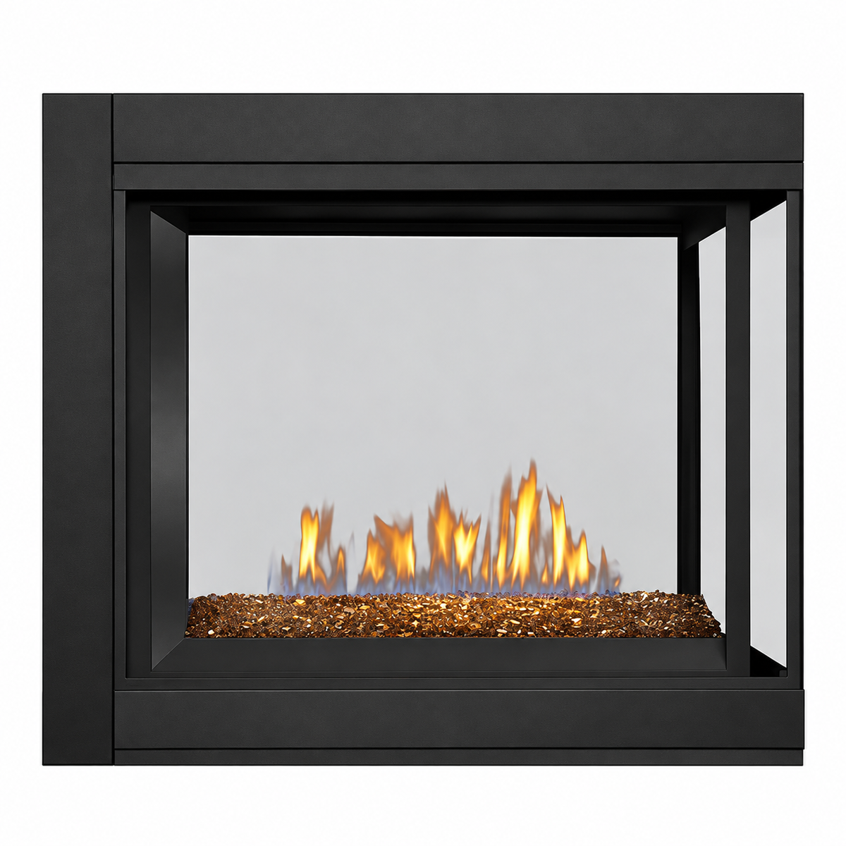 Napoleon Ascent Multi-View 43" Direct Vent Peninsula Gas Fireplace with Electronic Ignition 