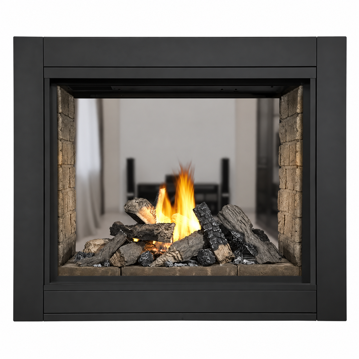 Napoleon Ascent Multi-View 43" Direct Vent See-Through Gas Fireplace with Electronic Ignition