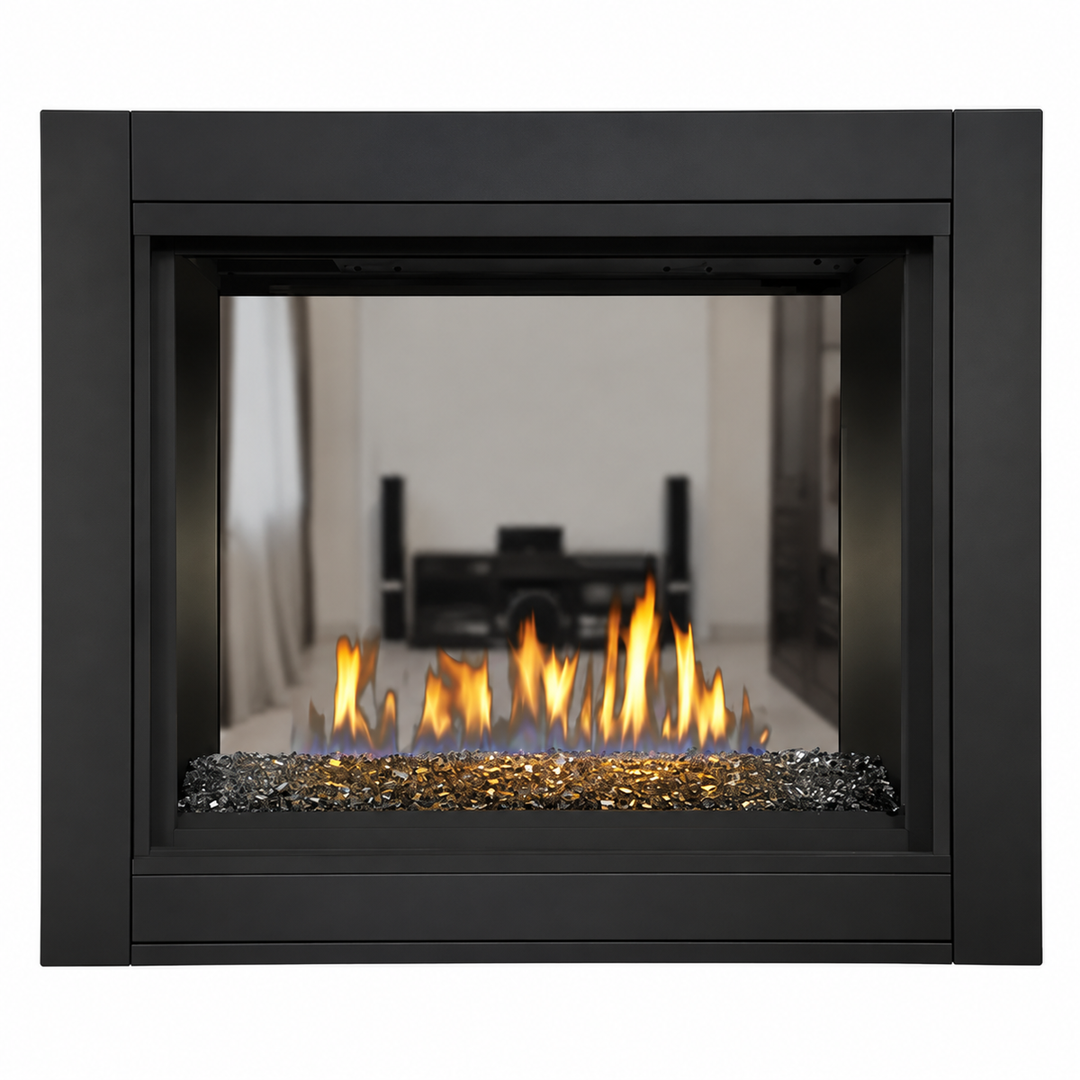 Napoleon Ascent Multi-View 43" Direct Vent See-Through Gas Fireplace with Electronic Ignition