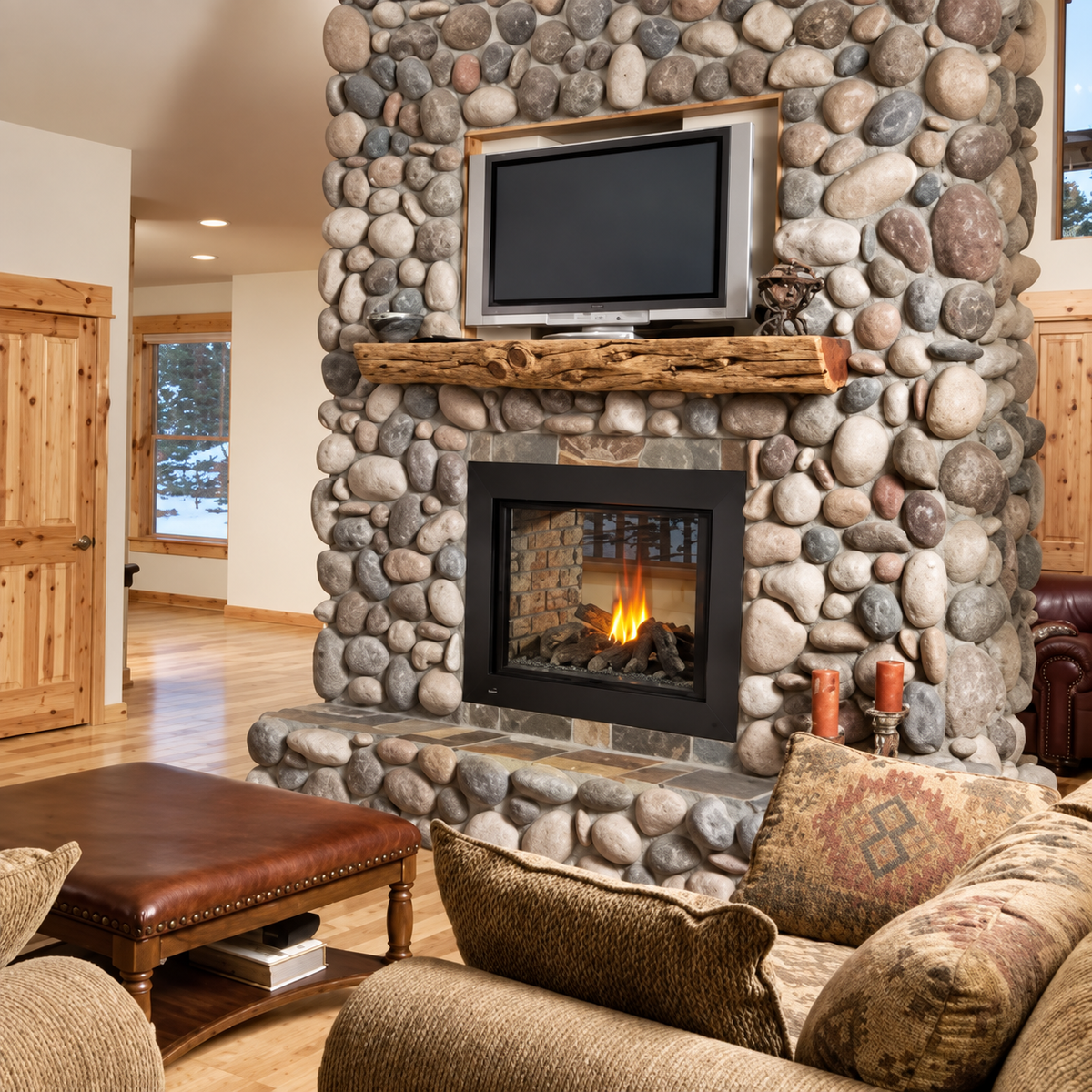 Napoleon Ascent Multi-View 43" Direct Vent See-Through Gas Fireplace with Electronic Ignition