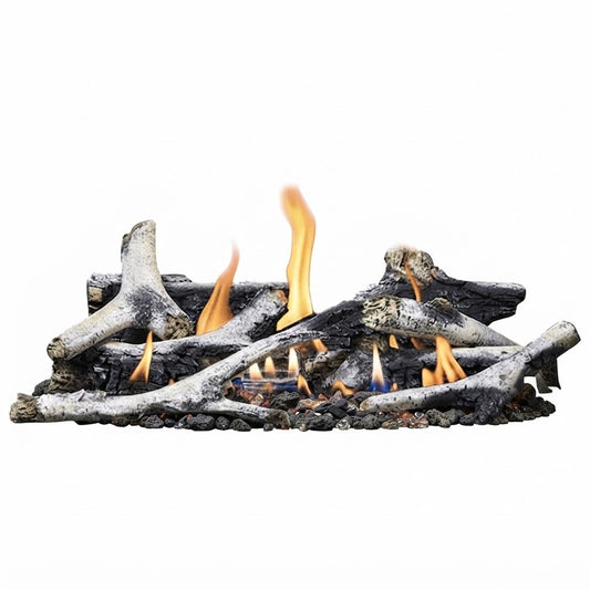 Napoleon BLKTLV74 High Definition Birch Log Set for 74" Direct Vent Gas Fireplaces