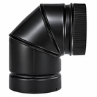 Napoleon BM6790 6"/7" 45/90 Degree Black Elbow