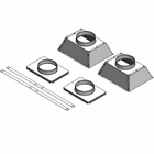 Napoleon DHMTP3850 Ducted Heat Management Termination Plates for 38/50" Vector Series Direct Vent Fireplaces