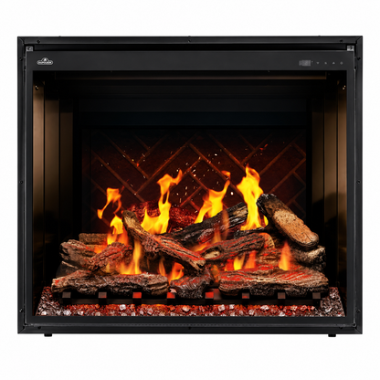 Napoleon Elevation X 36" Built-in Electric Fireplace with Oak Logs and Remote Control