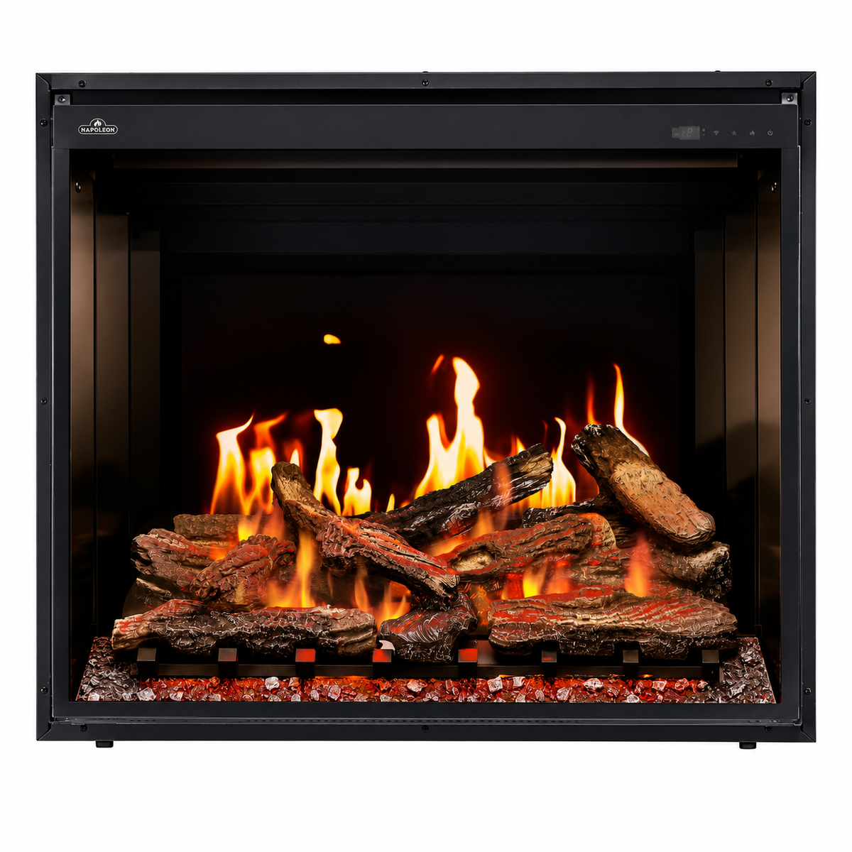 Napoleon Elevation X 36" Built-in Electric Fireplace with Oak Logs and Remote Control