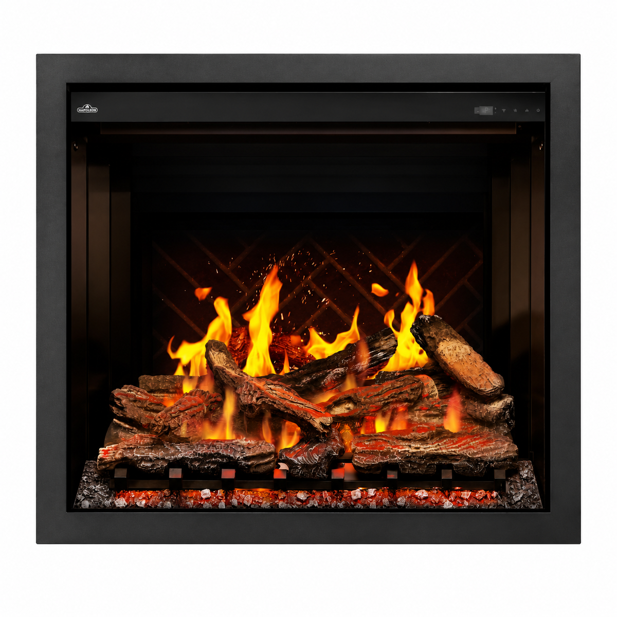 Napoleon Elevation X 36" Built-in Electric Fireplace with Oak Logs and Remote Control
