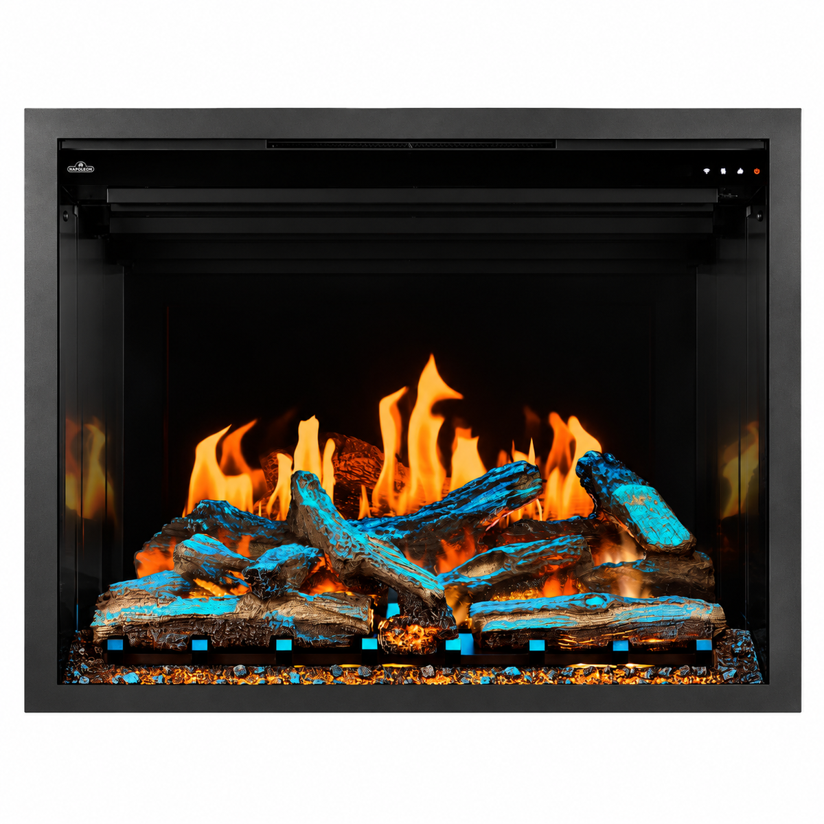 Napoleon Elevation X 42" Built-in Electric Fireplace with Oak Logs and Remote Control