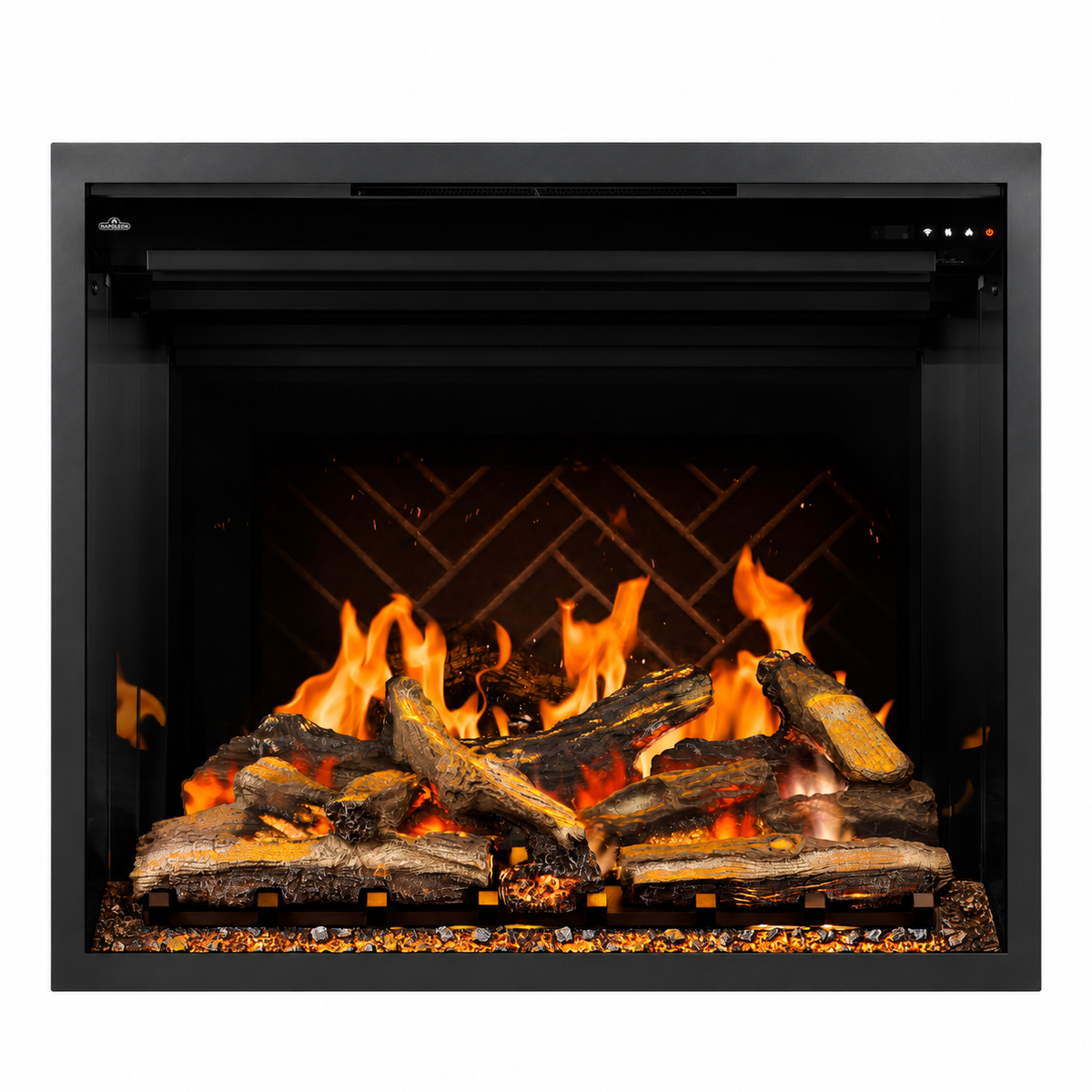 Napoleon Elevation X 42" Built-in Electric Fireplace with Oak Logs and Remote Control