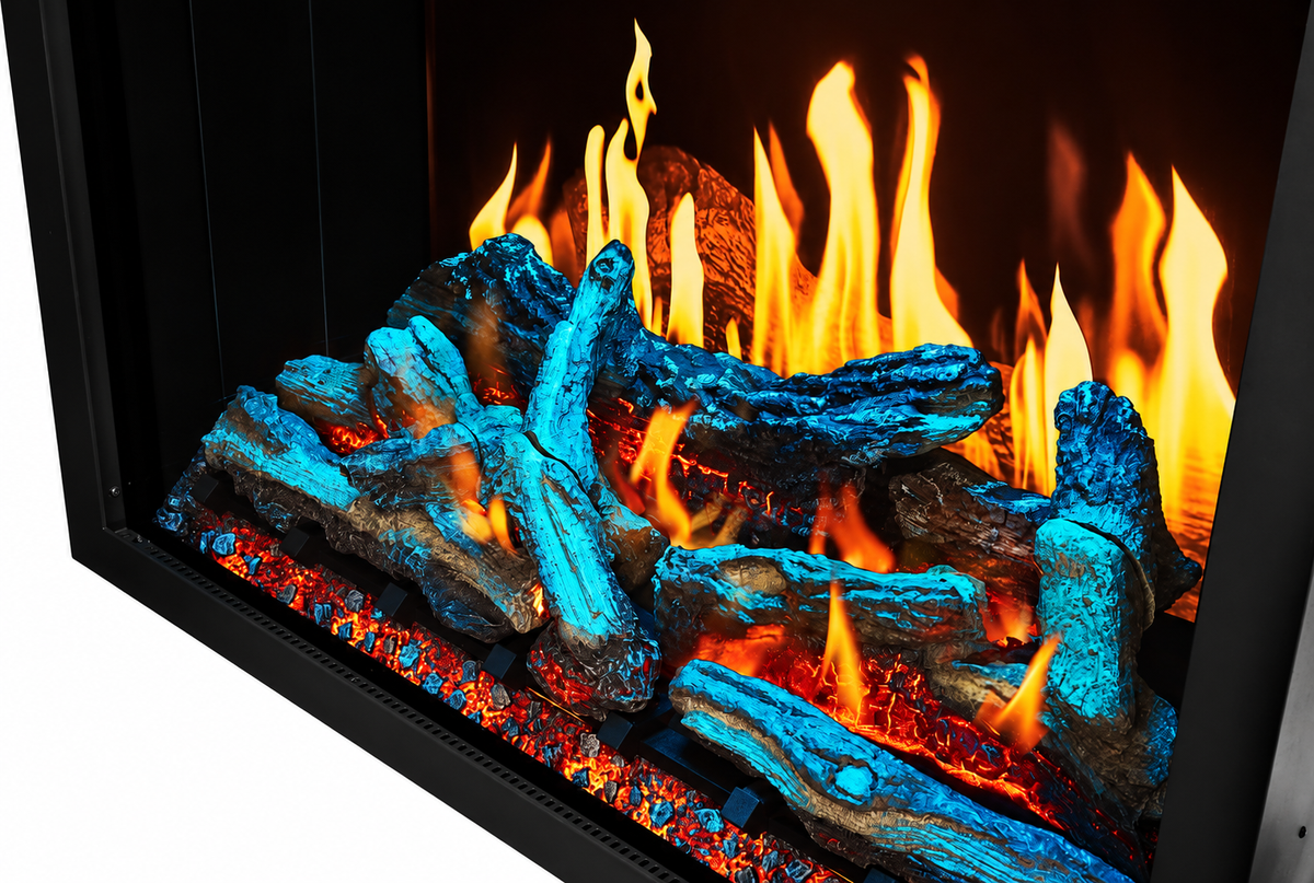 Napoleon Elevation X 42" Built-in Electric Fireplace with Oak Logs and Remote Control