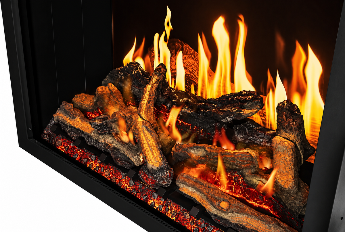 Napoleon Elevation X 42" Built-in Electric Fireplace with Oak Logs and Remote Control