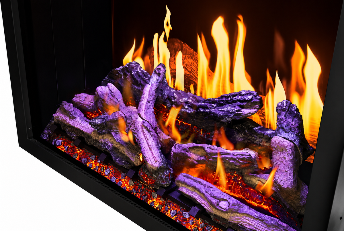 Napoleon Elevation X 42" Built-in Electric Fireplace with Oak Logs and Remote Control