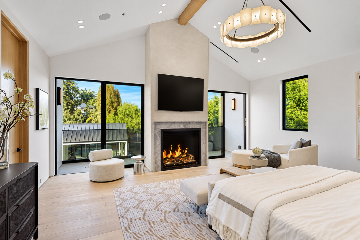 Napoleon Elevation X 42" Built-in Electric Fireplace with Oak Logs and Remote Control