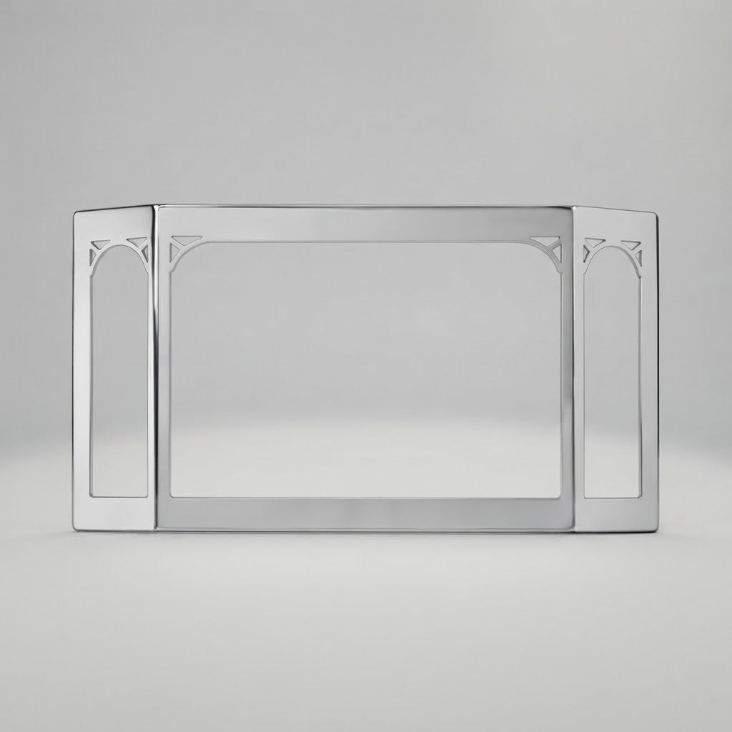 Napoleon GS328S-1 Satin Chrome Decorative Doors For Haliburton Direct Vent Gas Stove