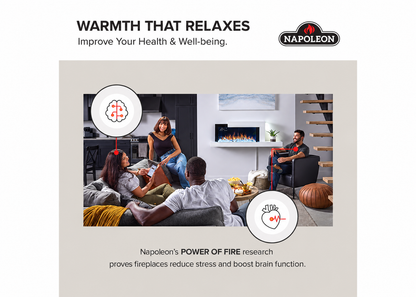 Napoleon Luminex 65" LCD Built-in Multi-Sided Linear Smart Electric Fireplace