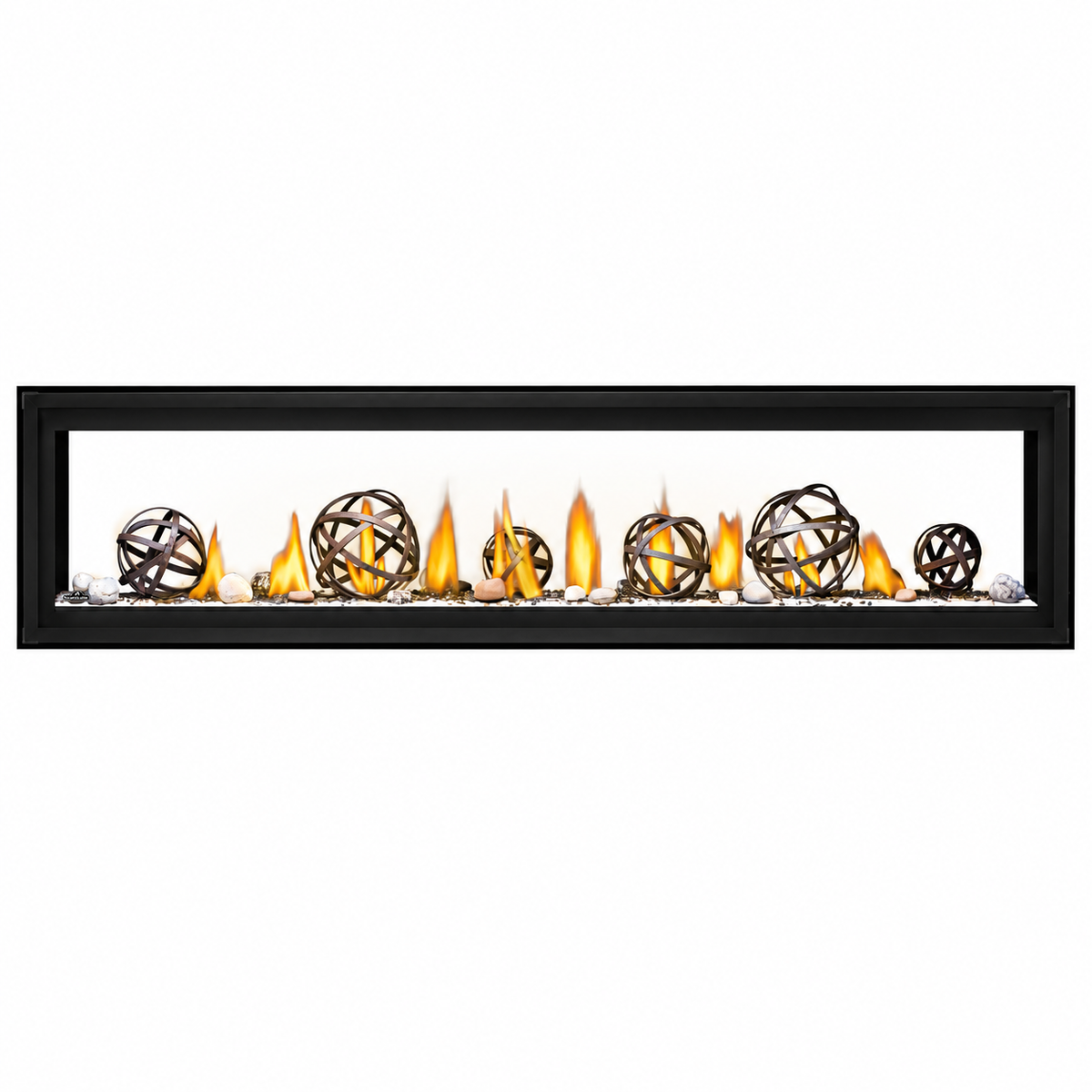 Napoleon Luxuria 74" See Through Direct Vent Linear Gas Fireplace with Electronic Ignition