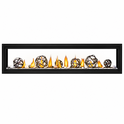 Napoleon Luxuria 74" See Through Direct Vent Linear Gas Fireplace with Electronic Ignition