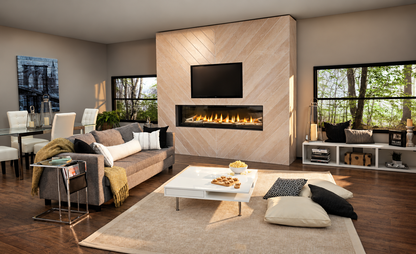 Napoleon Luxuria LVX74 Single Sided 74" Direct Vent Linear Gas Fireplace