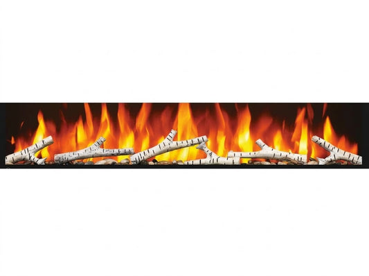 Napoleon NEF-BLRAK72 Birch/Driftwood Log Set with rocks Accessory for Entice series Electric Fireplaces