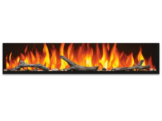 Napoleon NEF-DRAK50 Birch/Driftwood Log Set with rocks Accessory for Entice series Electric Fireplaces